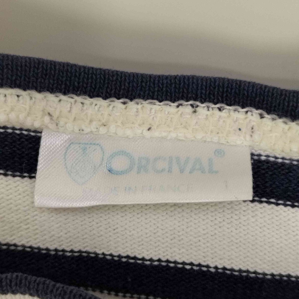 ORCIVAL(オーチバル) フランス製 ボーダー ボートネックカットソー バスクシャツ レディース 1 中古 古着 0329_画像6