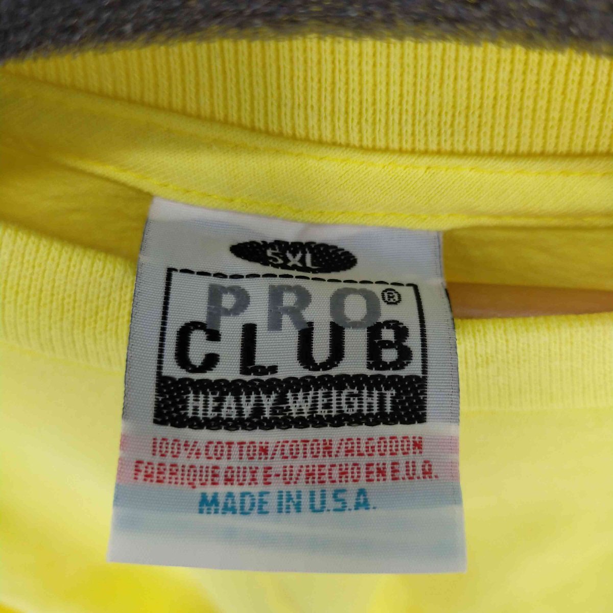 PRO CLUB(プロクラブ) 5XL ビッグサイズ オーバーサイズ S/S TEE 半袖Tシャツ メン 中古 古着 0205_画像6