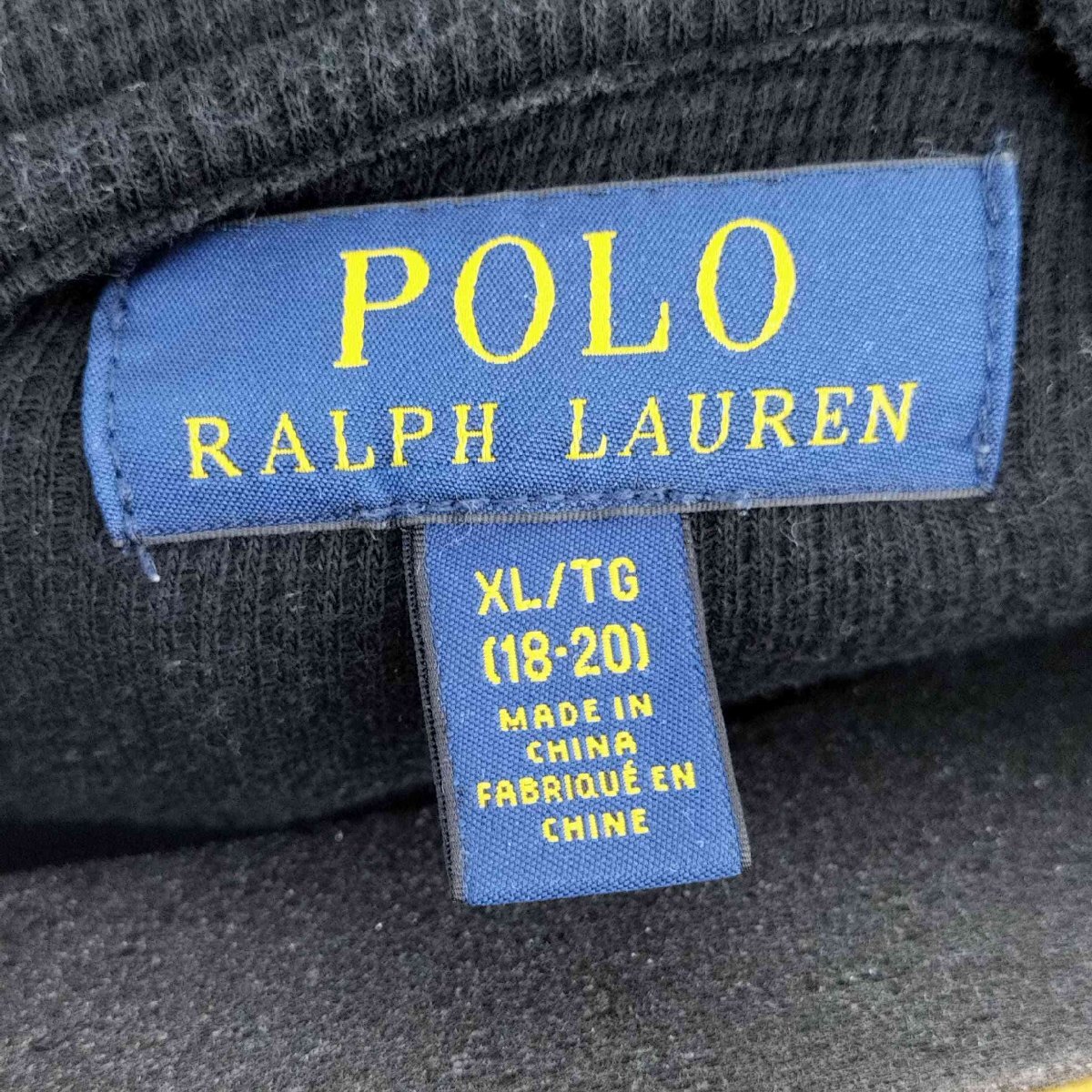 POLO RALPH LAUREN(ポロラルフローレン) フロントプリント ワッフルパーカー メンズ JP 中古 古着 0125_画像6