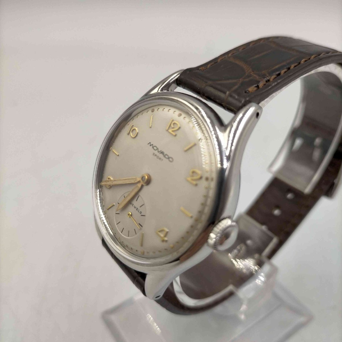 USED古着(ユーズドフルギ) movado 40S VINTAGE 17 JEWELS AUTO 中古 古着 0232の画像4