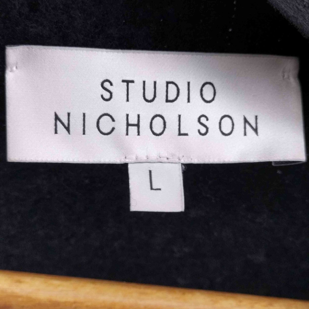 STUDIO NICHOLSON(スタジオニコルソン) WASHED WOOL POLY CREW NEC 中古 古着 0404_画像6