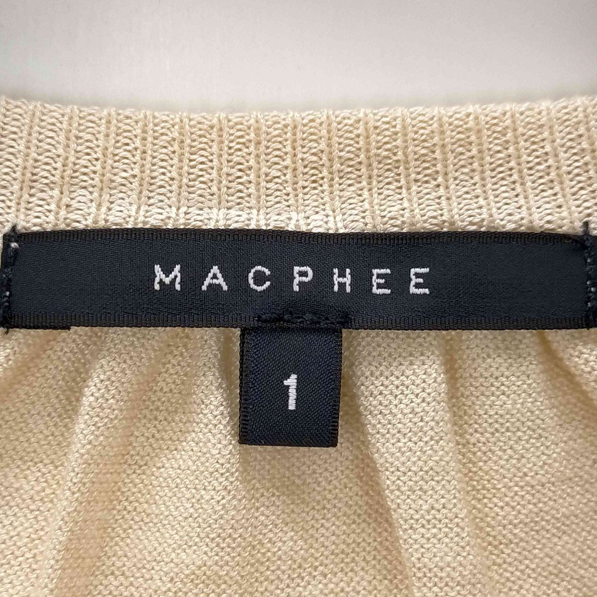 MACPHEE(マカフィー) シルク混 カーディガン レディース JPN：1 中古 古着 0705_画像6