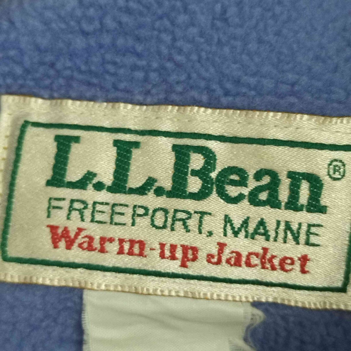 L.L.Bean(エルエルビーン) 80-90s Warm-up Jacket 裏フリース ウォームアップ 中古 古着 0907_画像6