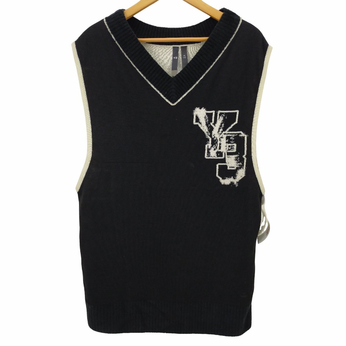 Y-3(ワイスリー) LOGO KNIT VEST メンズ 2XS 中古 古着 0403_画像1