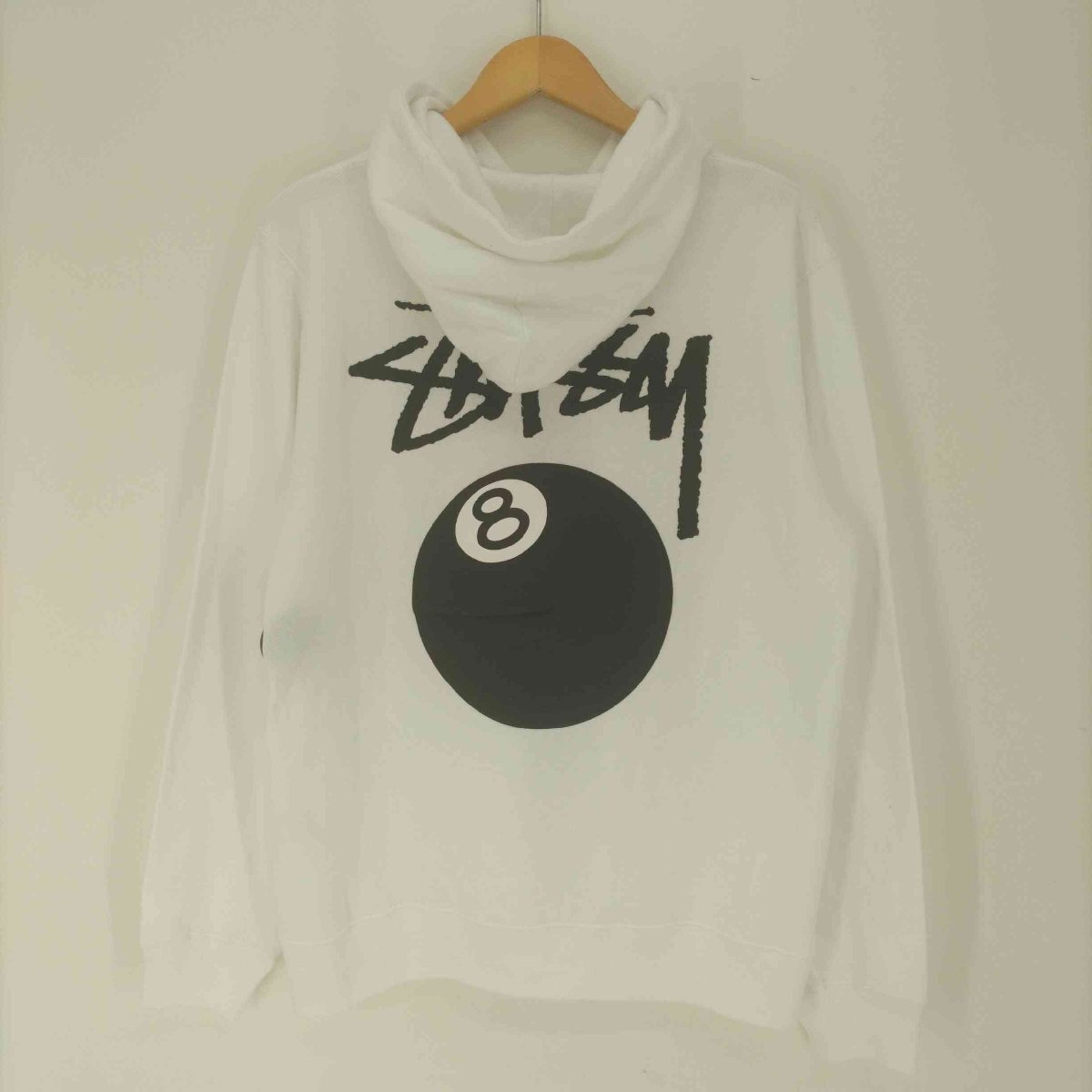 Stussy(ステューシー) 15SS POOL 新宿 8BALL 両面プリント プルオーバー パーカー 中古 古着 0349_画像2