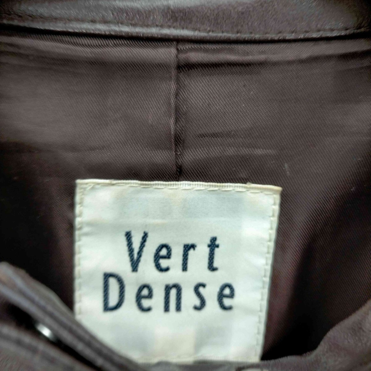 Vert Dense(ヴェールダンス) レザー シングル ライダースジャケット レディース 2 中古 古着 0311_画像6