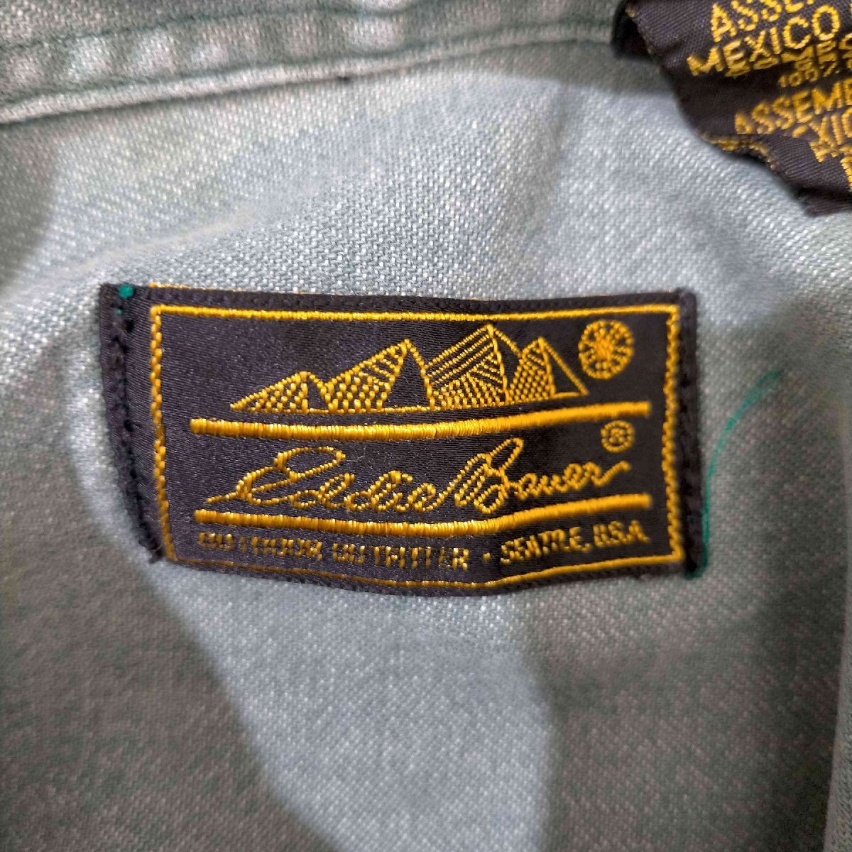 Eddie Bauer(エディーバウアー) 黒タグ後期 フラップポケット BDシャツ メンズ import 中古 古着 0502_画像6