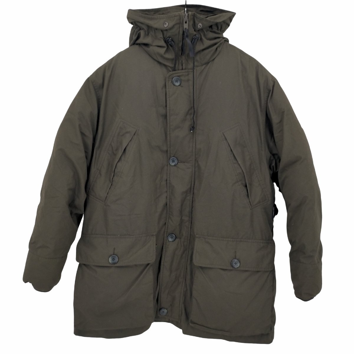 Eddie Bauer(エディーバウアー) フーデッドダウンコート ミリタリー メンズ L 中古 古着 0749_画像1