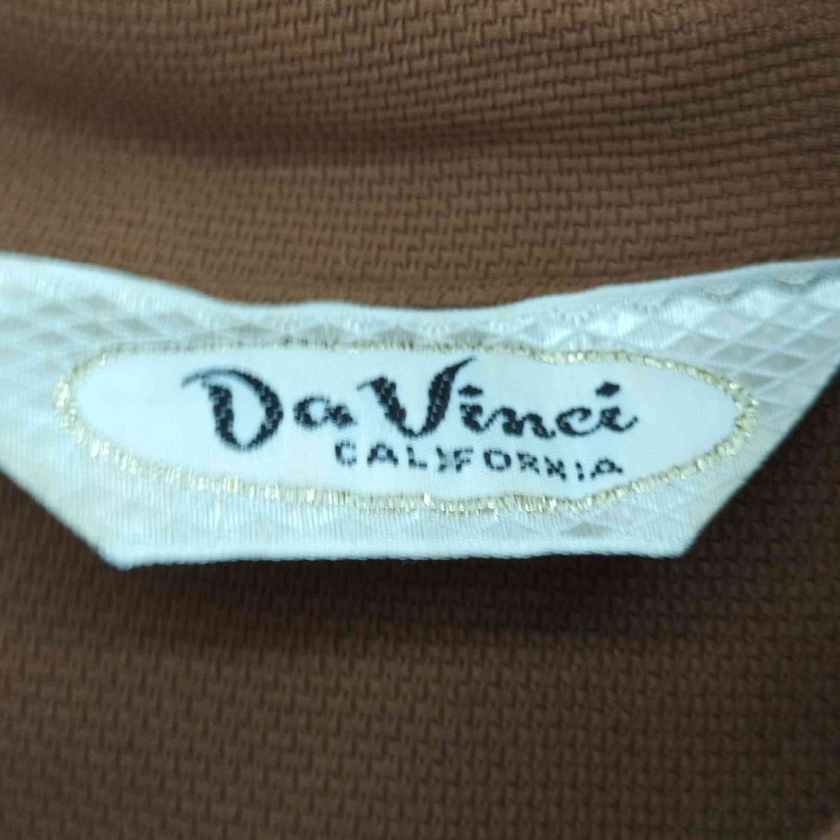 USED古着(ユーズドフルギ) 60-70S Da Vinci ポリシャツ オープンカラー 長袖 中古 古着 0323_画像5