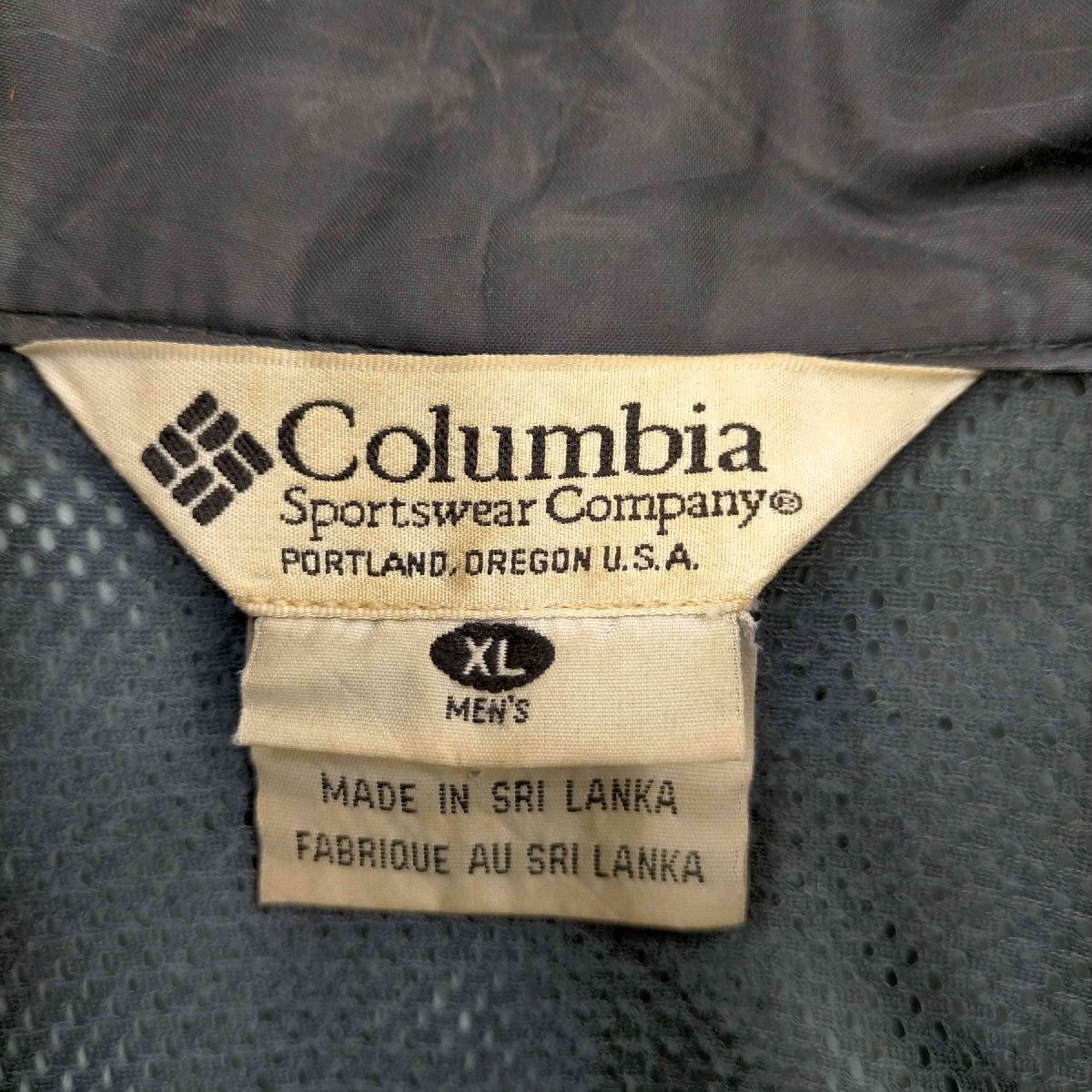Columbia(コロンビア) ロゴ刺繍 パッカブル ナイロンジャケット メンズ import：XL 中古 古着 0307_画像6
