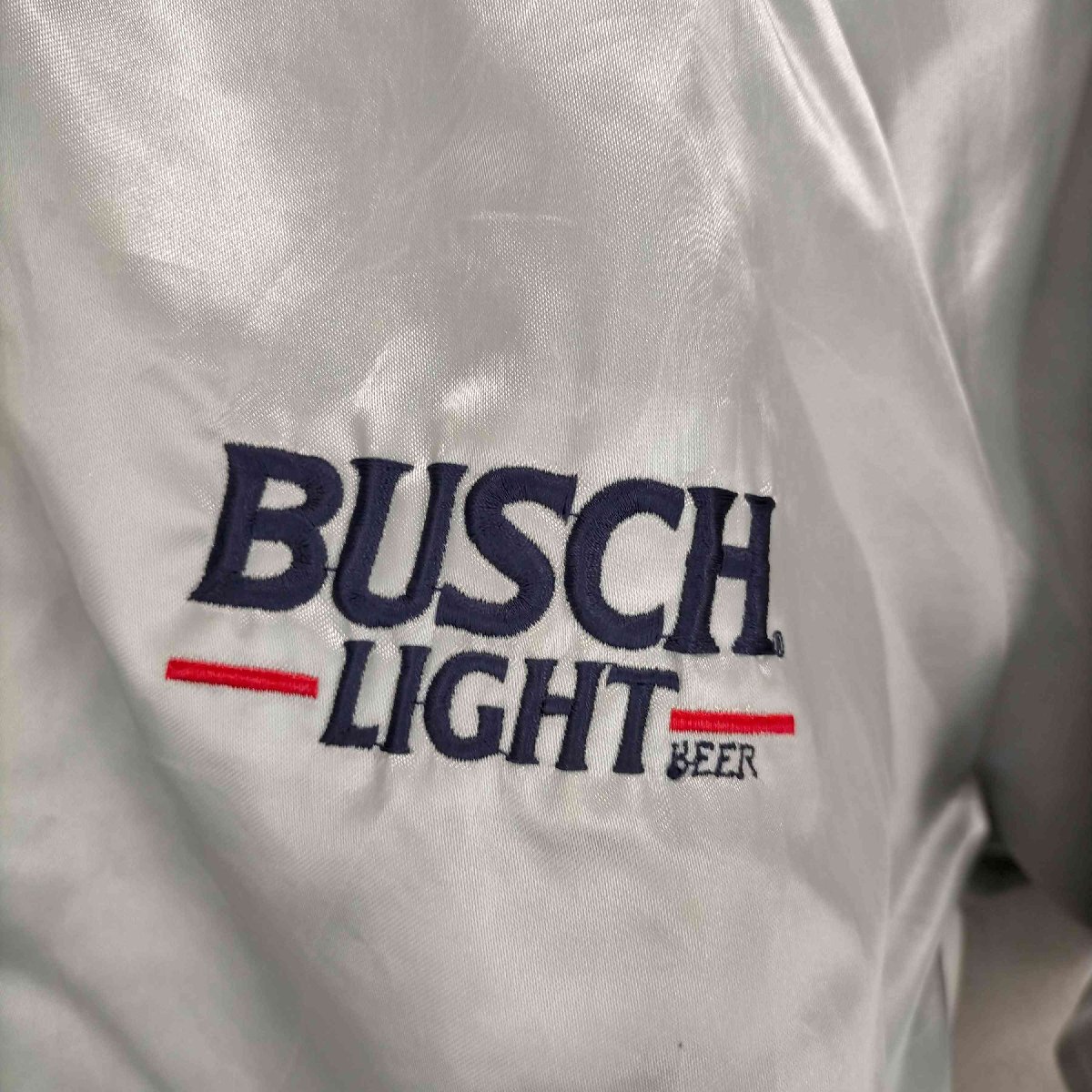 OFFICIAL PRODUCT(フルギ) MADE IN USA BUSCH LIGHT スカジャン メ 中古 古着 0605_画像4