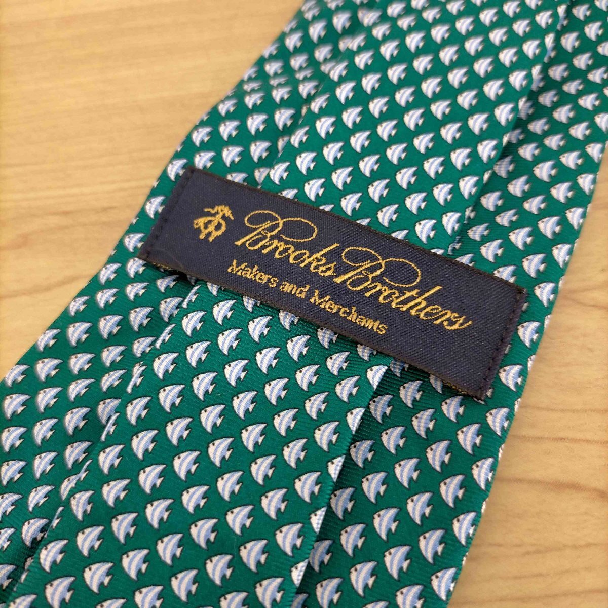 BROOKS BROTHERS(ブルックスブラザーズ) お魚柄シルクネクタイ メンズ 表記無 中古 古着 0444_画像6