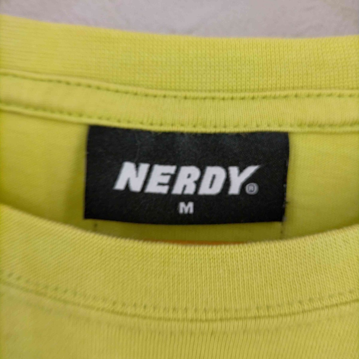 nerdy(ノルディー) ロゴプリント Tシャツ メンズ import：M 中古 古着 0503_画像3