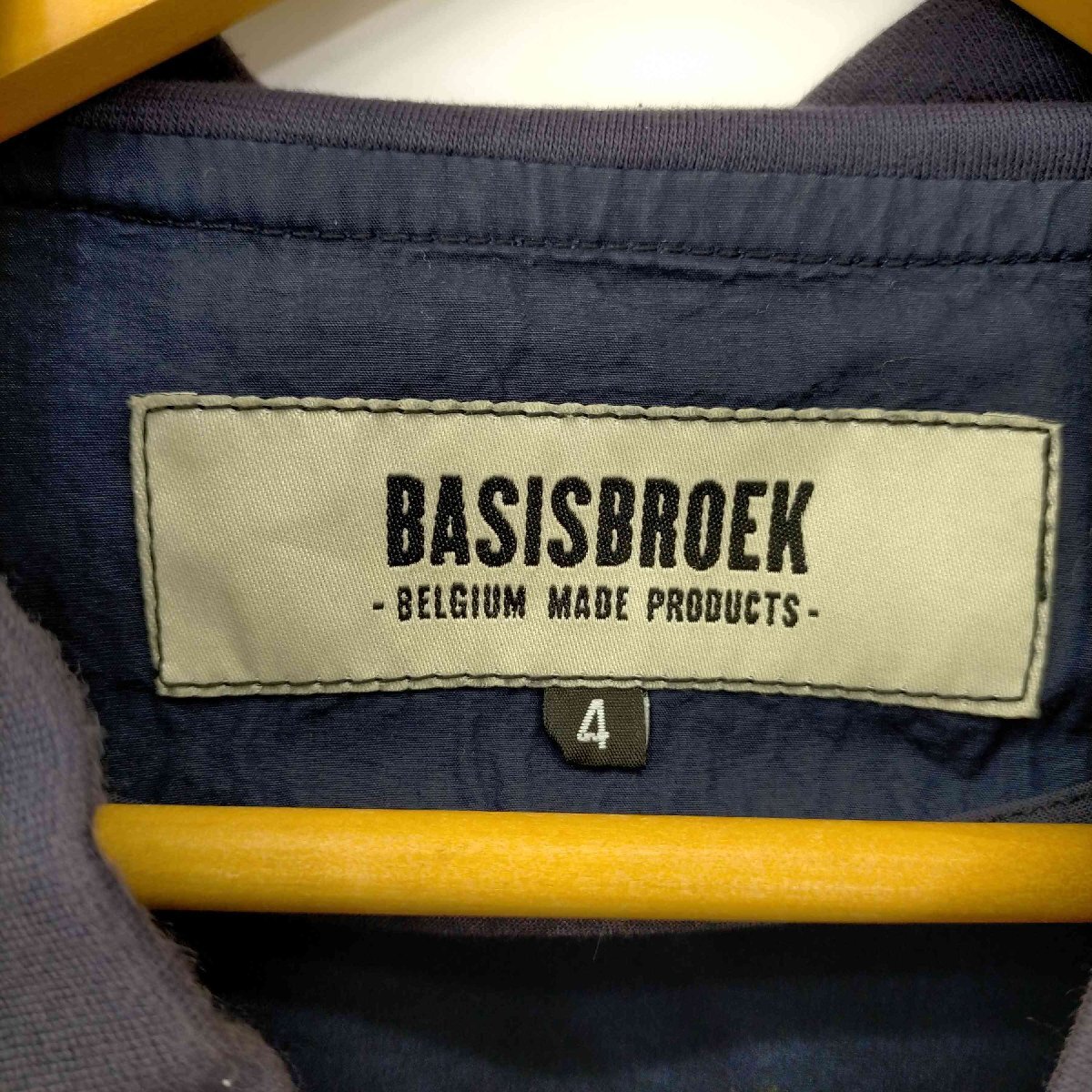 BASISBROEK(バージズブルック) シルク混 ジップアップブルゾン ダービージャケット メンズ JP 中古 古着 0624_画像6