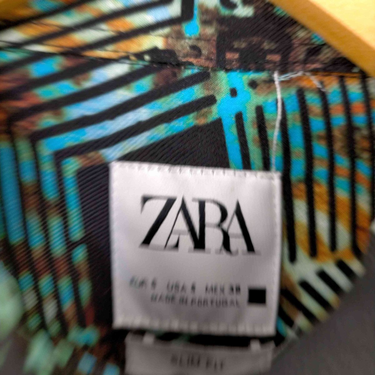 ZARA(ザラ) 総柄 レーヨンシャツ レディース import：S 中古 古着 0803_画像3
