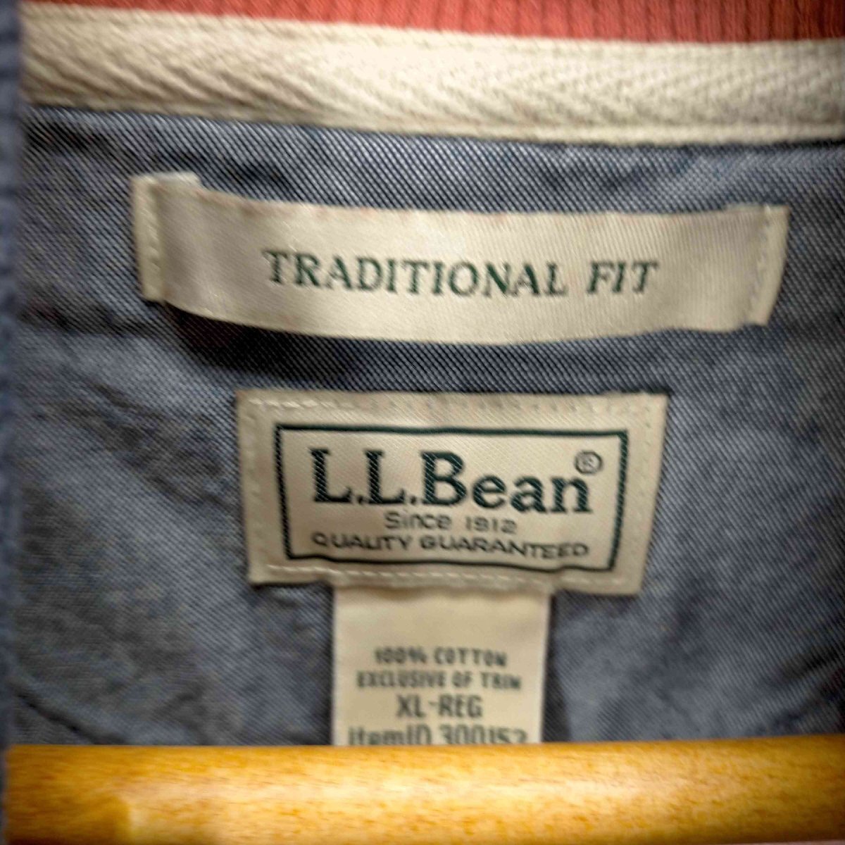 L.L.Bean(エルエルビーン) ハーフジップ鹿の子地カットソー メンズ JPN：XL 中古 古着 0804_画像6