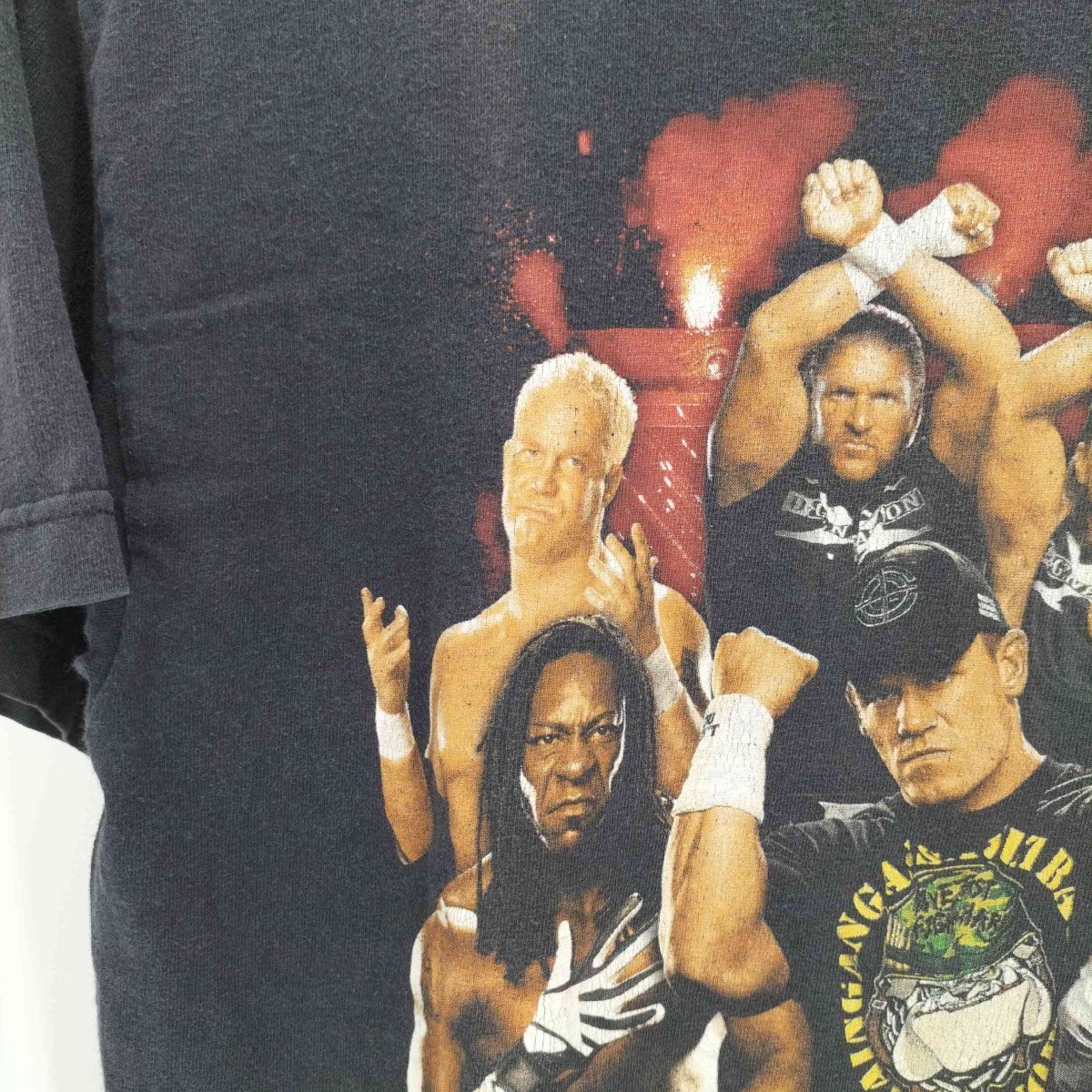 USED古着(ユーズドフルギ) プロレス選手プリント Tシャツ メンズ JPN：L 中古 古着 0929_画像4