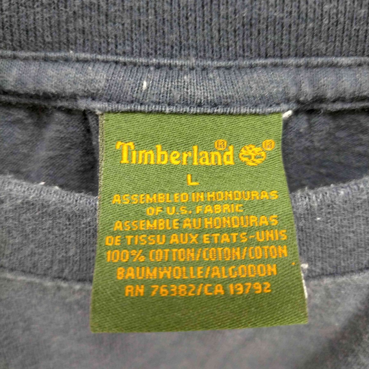 Timberland(ティンバーランド) 00S ブランドロゴクルーネックTシャツ メンズ JPN：S 中古 古着 1222_画像6