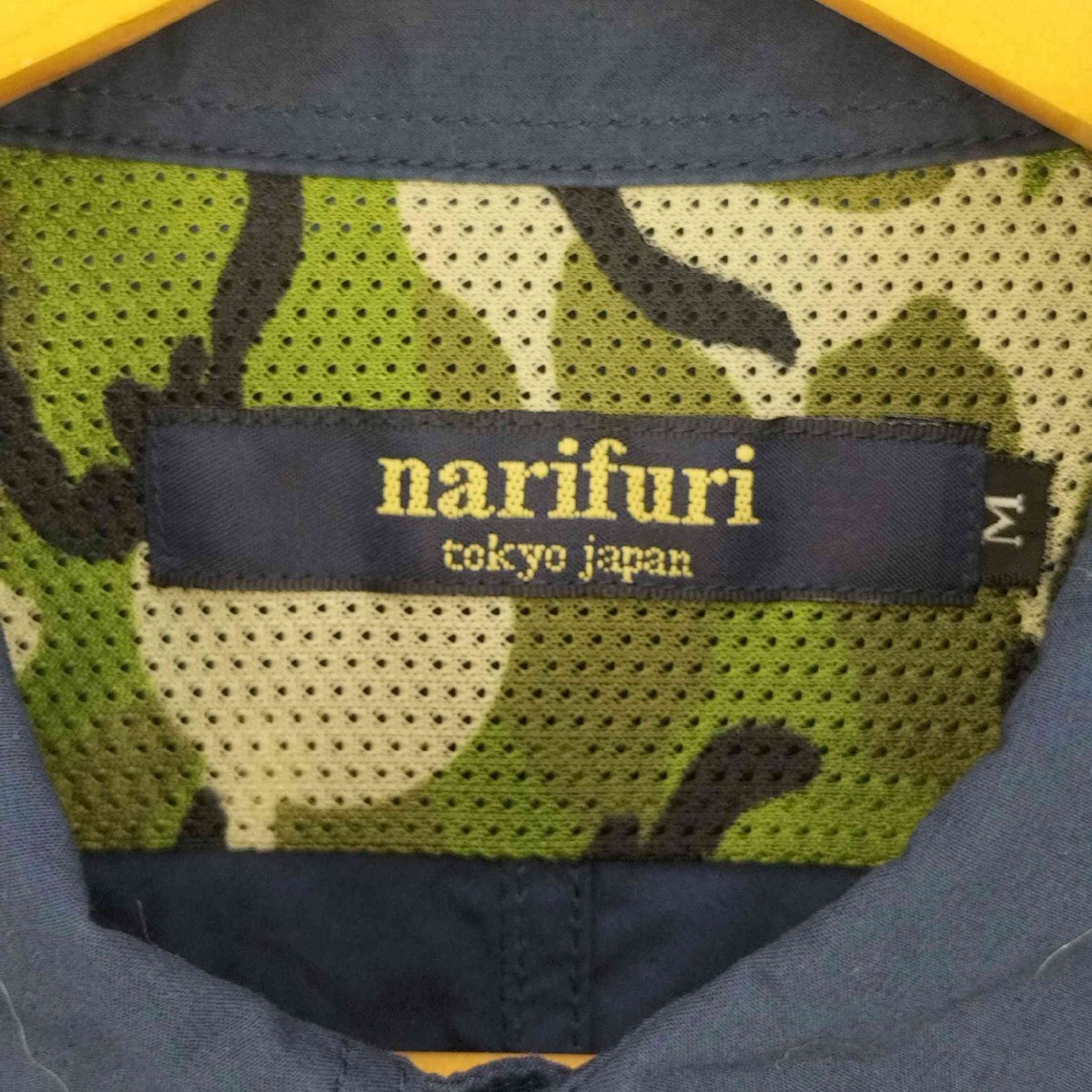 narifuri(ナリフリ) メッシュカモ切替 レギュラーカラーシャツ メンズ JPN：M 中古 古着 1202_画像6
