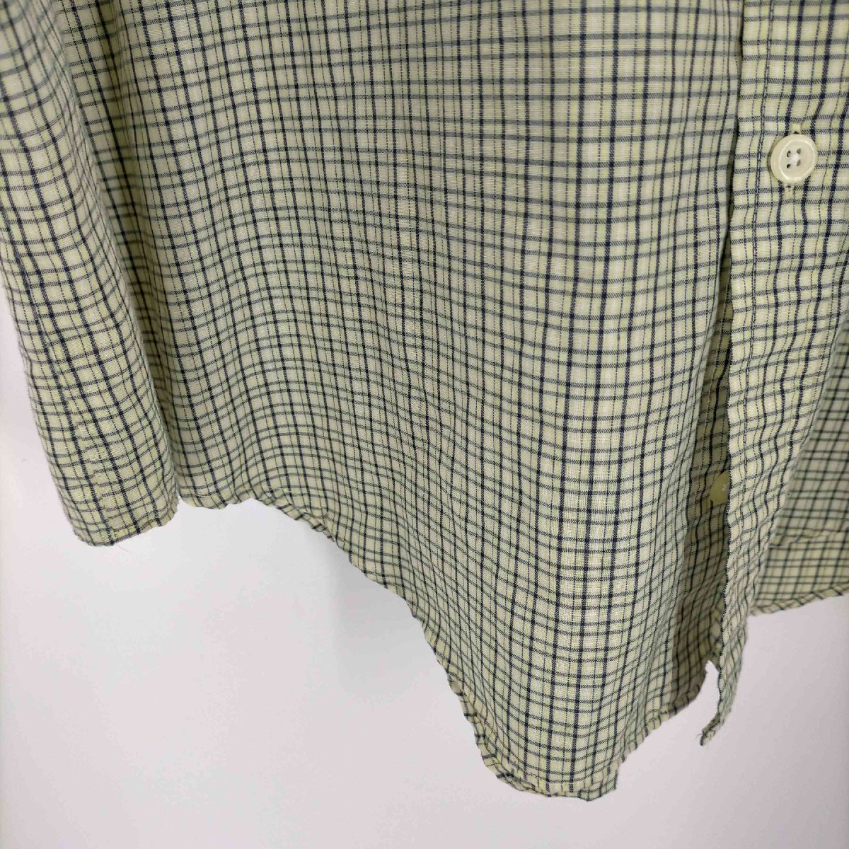 Cherokee(チェロキー) S/S チェックシャツ ラウンドカット メンズ JPN：XL 中古 古着 0123_画像6