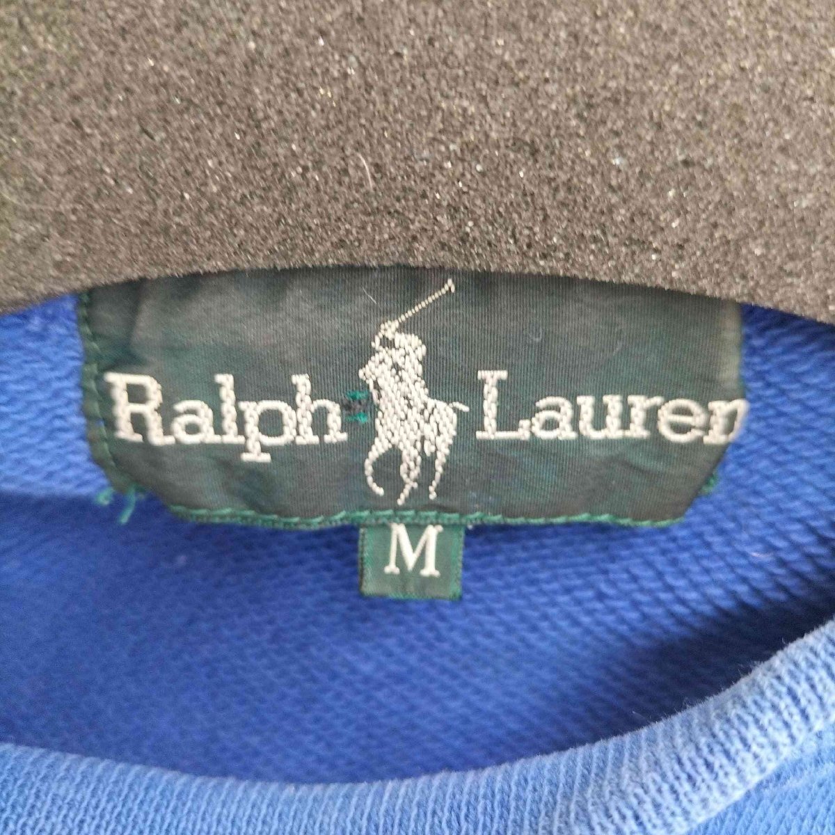 RALPH LAUREN(ラルフローレン) 緑タグ スモールポニー刺繍 前Vラグランスウェット レディース 中古 古着 0346_画像6