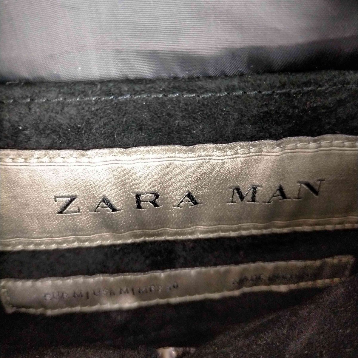 ZARA MAN(ザラマン) Y2K スウェード切替 短丈 レザージャケット メンズ JPN：M 中古 古着 0404_画像6