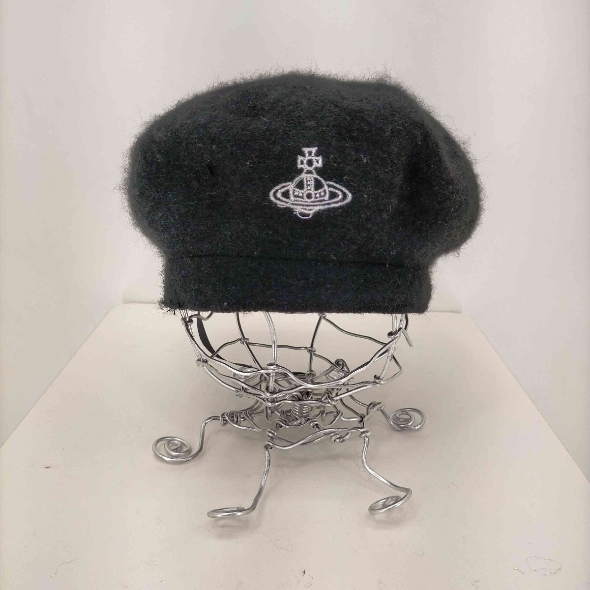 Vivienne Westwood(ヴィヴィアンウエストウッド) オーブロゴ刺繍ベレー帽 レディース 表記 中古 古着 0527_画像2