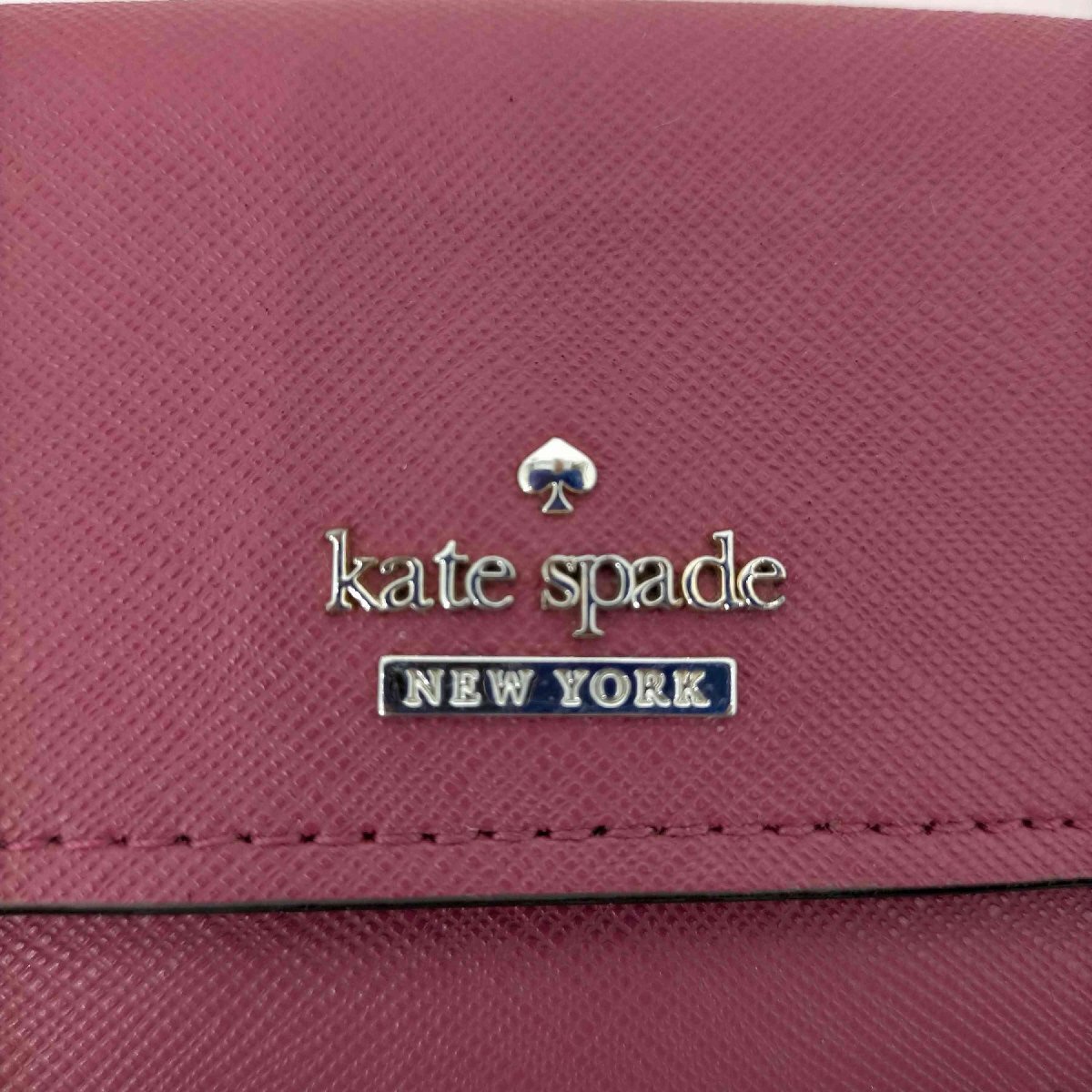 Kate spade(ケイトスペード) 三つ折り レザーミニ財布 レディース 表記無 中古 古着 0545_画像6