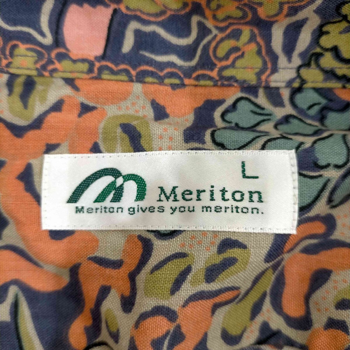 USED古着(ユーズドフルギ) Meriton コットンレーヨン アロハシャツ メンズ JPN：L 中古 古着 0627_画像6