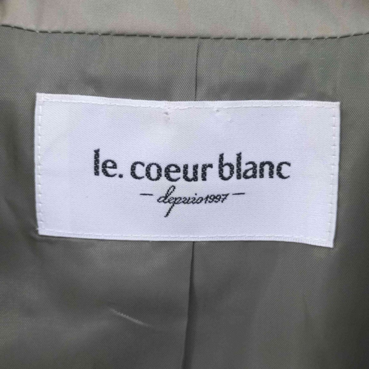 le.coeur blanc(ルクールブラン) トレンチコート レディース 表記無 中古 古着 0346_画像6