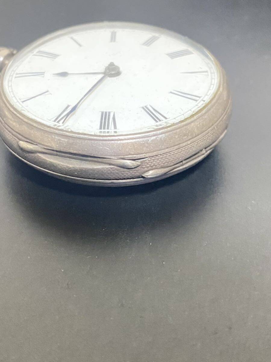 1925年　英国製　シルバーアンティーク　懐中時計　稼働品　銀製silver pocket watch London _画像7
