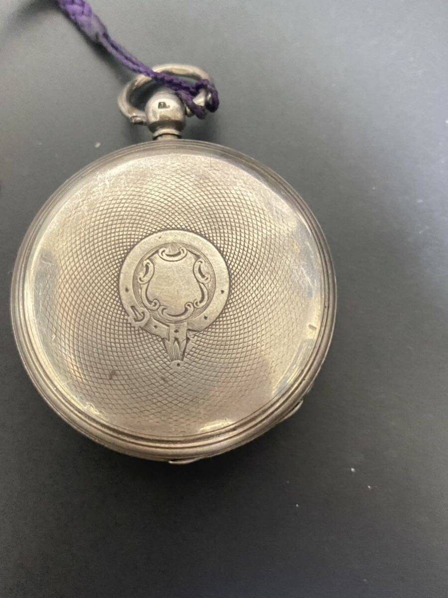 1925年　英国製　シルバーアンティーク　懐中時計　稼働品　銀製silver pocket watch London _画像2