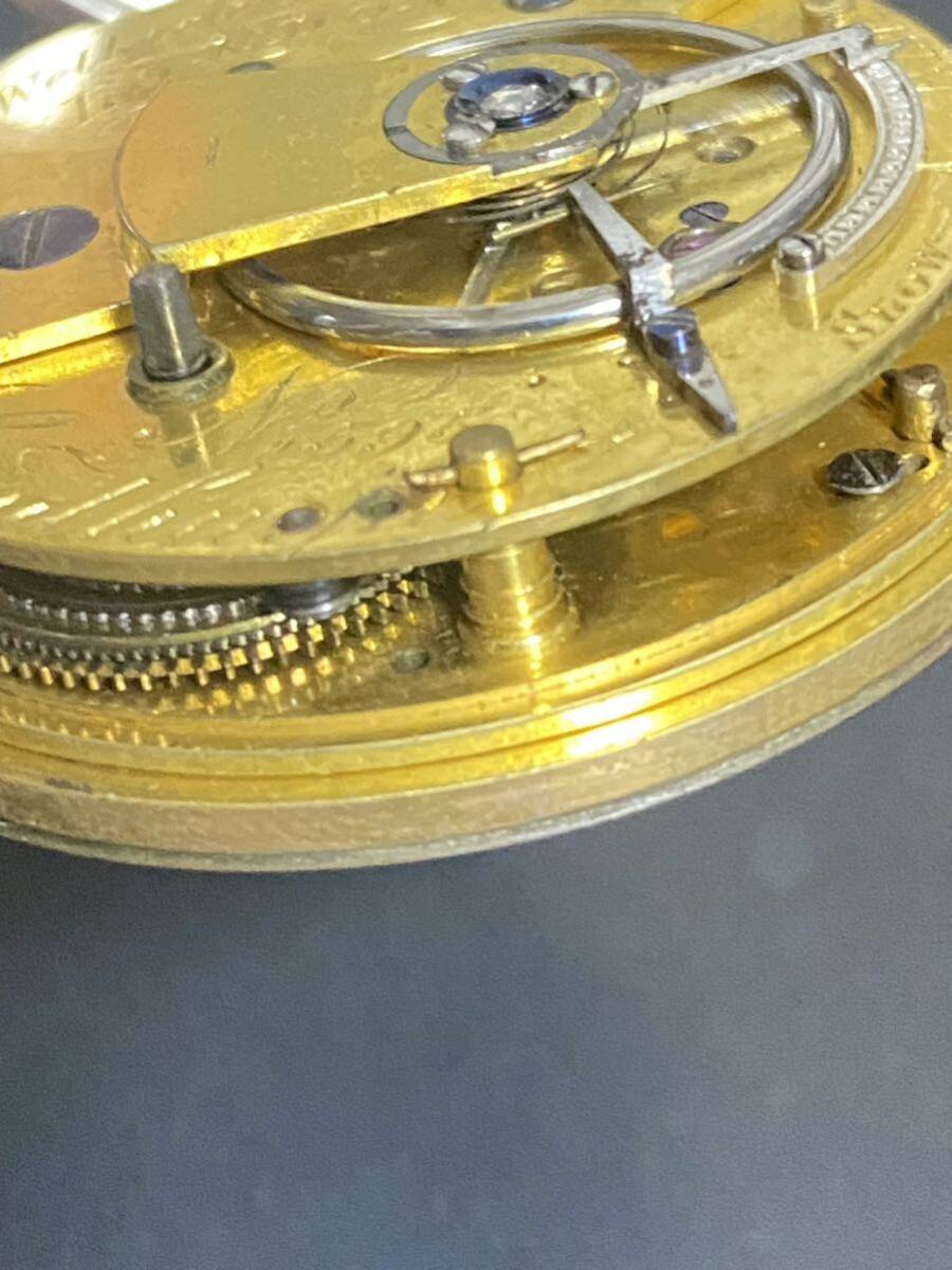 1925年　英国製　シルバーアンティーク　懐中時計　稼働品　銀製silver pocket watch London _画像9