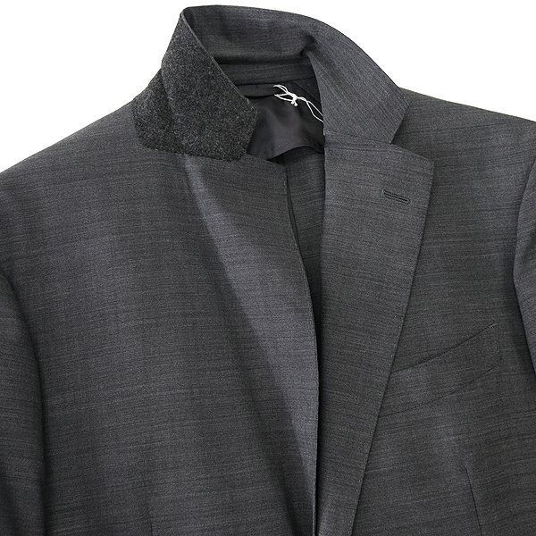 新品 スーツカンパニー サマー ライト シャンブレー ウール ジャケット AB7(幅広LL) 灰 【J49134】 180-4D 春夏 メンズ blazer's bank.comの画像5