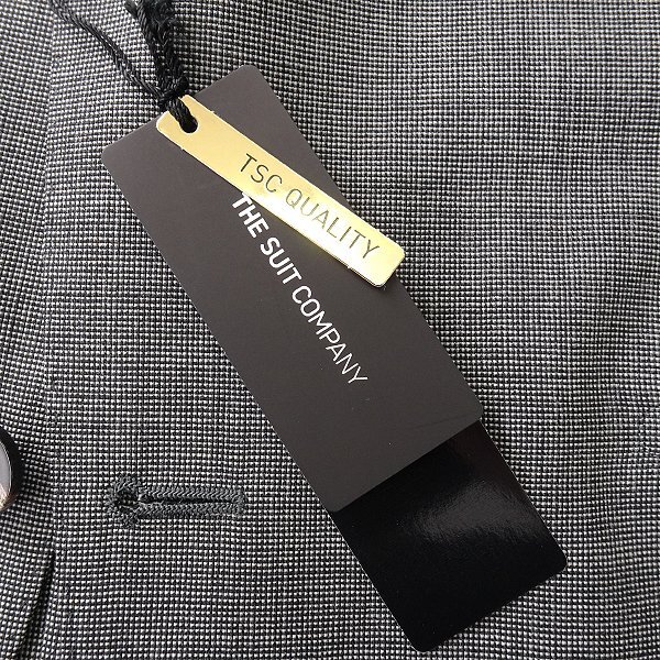 新品 スーツカンパニー 春夏 カノニコ ピンヘッド スーツ AB5(幅広M) 白黒 【J56249】 170-4D イタリア CANONICO 段返り サマー ウールの画像9