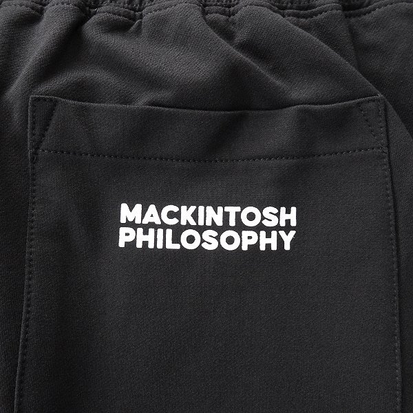 新品 マッキントッシュフィロソフィー 綿 モダール 裏毛 スウェット パンツ M 黒 【P24141】 MACKINTOSH PHILOSOPHY ストレッチ ジョガー_画像6