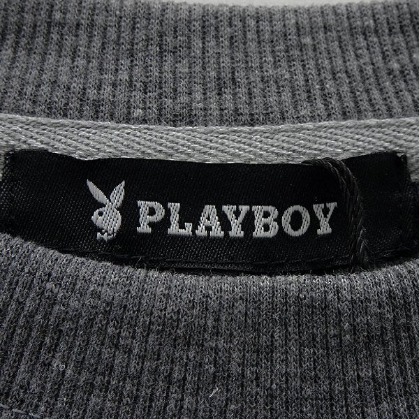 新品 プレイボーイ 裏毛 刺繍 スウェット LL 【33054_98】 PLAYBOY メンズ クルーネック トレーナー スエット プルオーバー_画像9