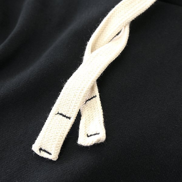 新品 チュウベイ 24SS ハリネズミ 刺繍 2ポケット スウェット パーカー M 黒 【CH1441127_99】 春夏 メンズ CHUBEI フード カンガルーの画像7
