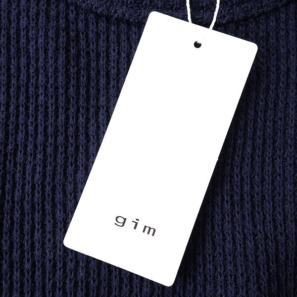  новый товар gim Jim вырез лодочкой вязаный тянуть over XL темно-синий [I59596] мужской свитер футболка круглый вырез средний мера casual 