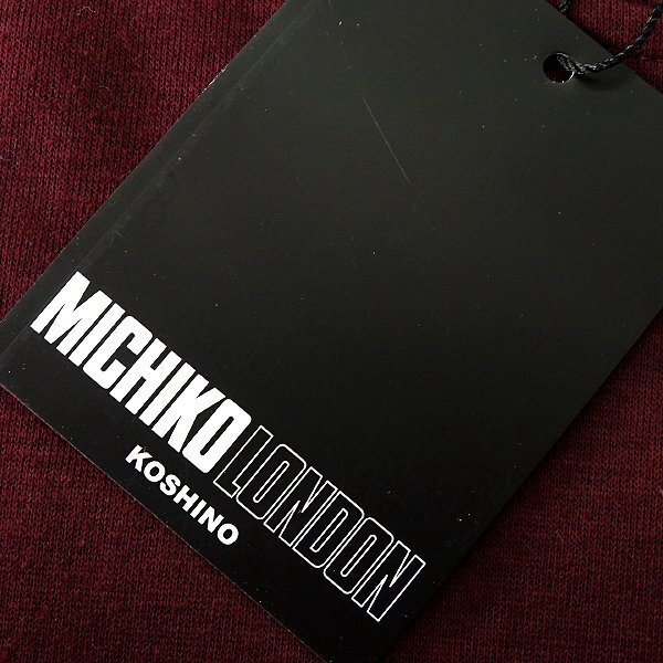 新品 ミチコロンドン 春秋 スウェット トレーナー L ボルドー 【ML9W-R350_DRE】 MICHIKO LONDON KOSHINO メンズ ロゴ ワッペンの画像7