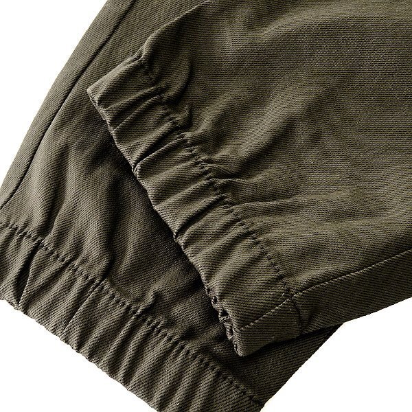  new goods taru Tec s durability stretch 3D solid cutting jogger pants L khaki [2-2141_25] TULTEX through year men's pants tsu il cotton 