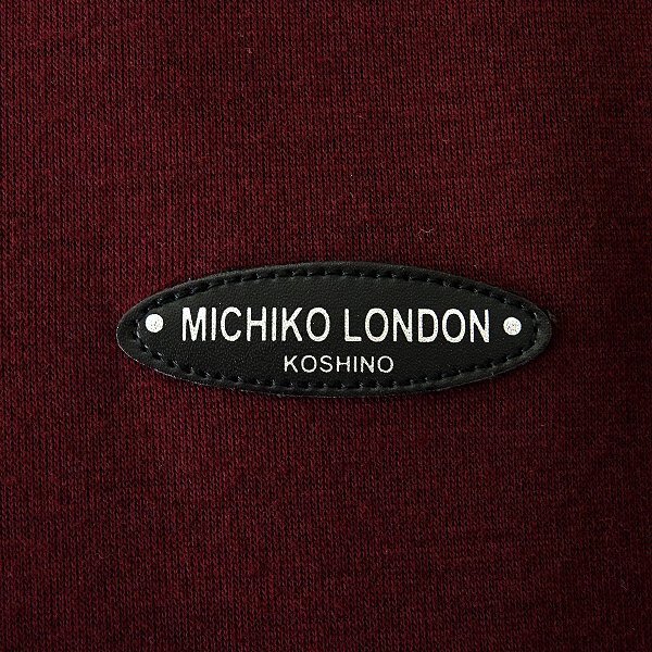 新品 ミチコロンドン 春秋 スウェット トレーナー L ボルドー 【ML9W-R350_DRE】 MICHIKO LONDON KOSHINO メンズ ロゴ ワッペンの画像5