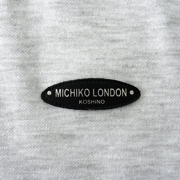 新品 ミチコロンドン 春秋 スウェット トレーナー LL 白 【ML9W-R350_LGA】 MICHIKO LONDON KOSHINO メンズ ロゴ ワッペンの画像5