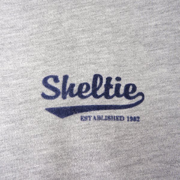  new goods shell tea Club 24SS reverse side wool sweat Zip up Parker L ash [SH1441107_97] Sheltie Club men's cotton 