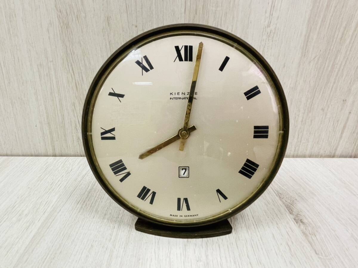 【ジャンク品】 KIENZLE キンツレー 置時計 ドイツ製 INTERNATIONAL インターナショナルの画像1