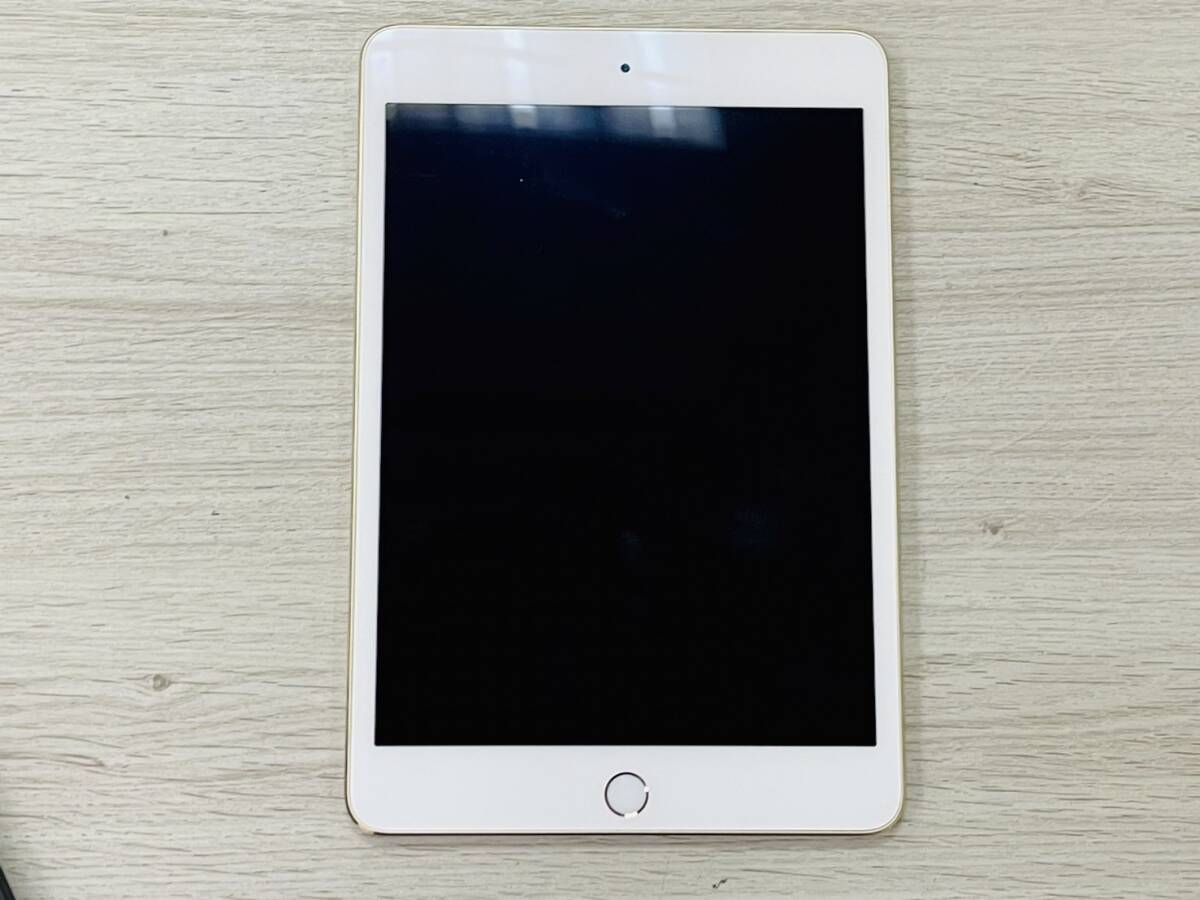 【綺麗品】 ≪正規品≫ iPad mini 4 128GB モデル番号:MK9Q2J/A アイパッド Apple製品 アップル製品 ゴールド Wifiの画像1