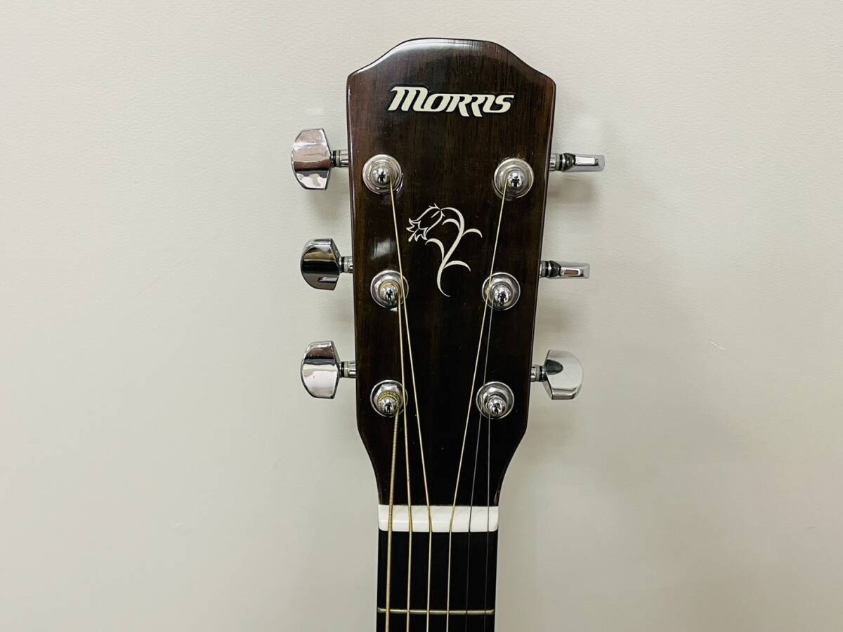 【綺麗品】 Morris モーリス M-01 II NAT アコースティックギター アコギ ソフトケース付 楽器 弦楽器 _画像3