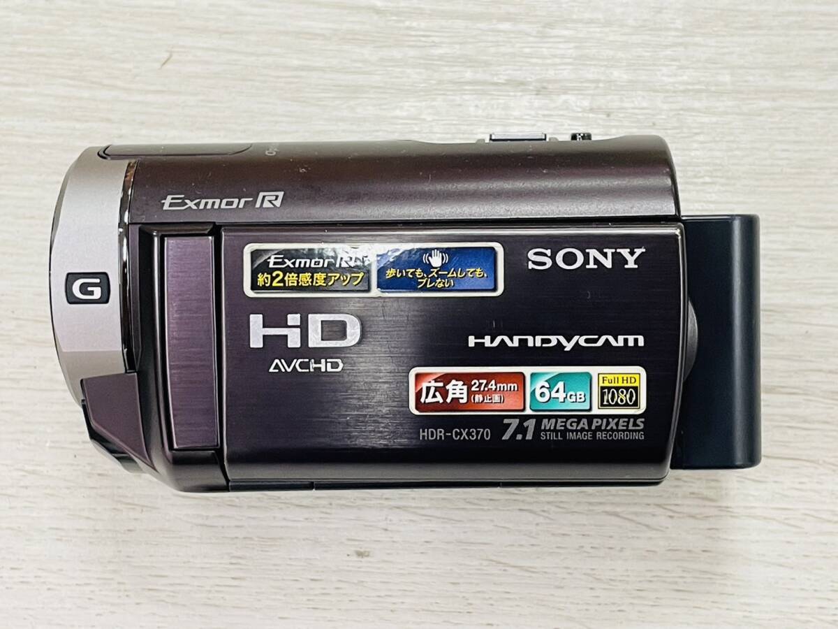 [ работа товар * красивый товар ] SONY Sony HDR-CX370V Sony портативный cam аккумулятор 2 шт есть с футляром инструкция есть прочее принадлежности 