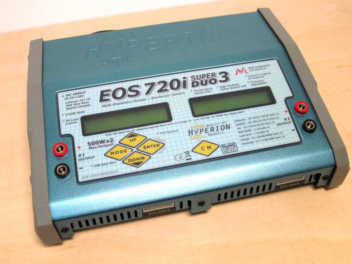 HYPERION ★ハイペリオン EOS720i SUPER DUO3 充電器 RC ドローン 電動ガン リポバッテリー 通電確認済み★ 中古