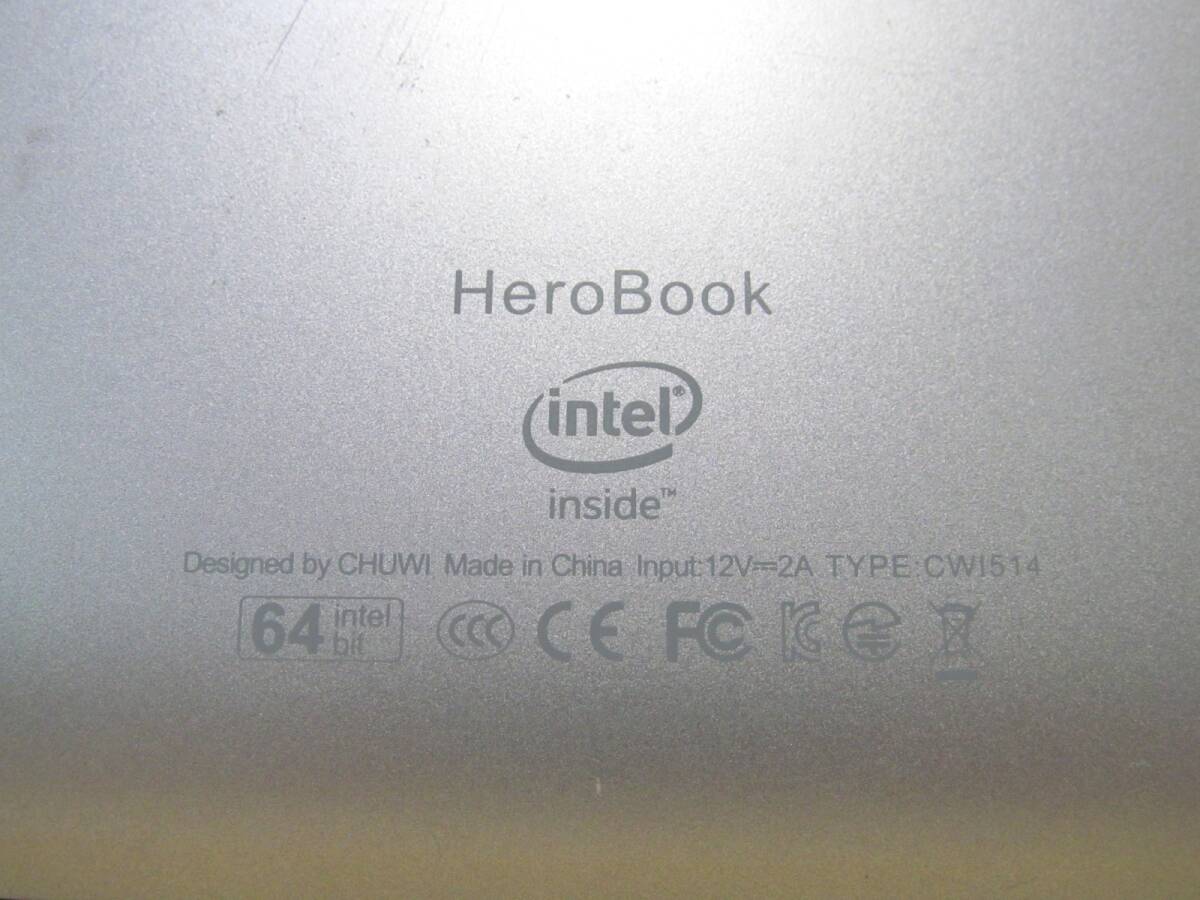 CHUWI * two way HeroBook hero book CWI514 Braswell E8000 1.04GHz RAM 4.00GB Windows10 Home 64bit the first period . ending * used present condition delivery 